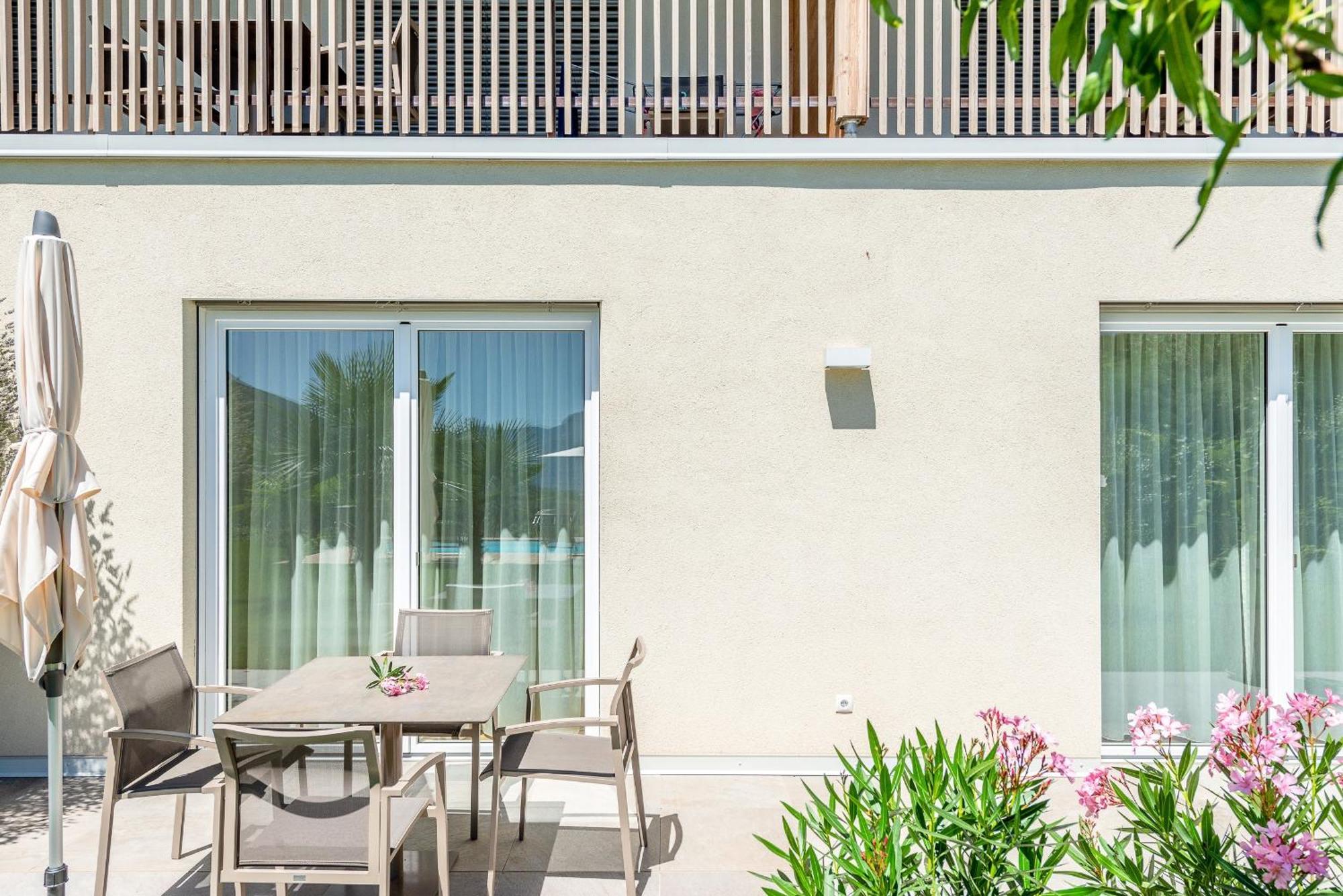 Apartment mit 1 Schlafzimmer und Gartenblick