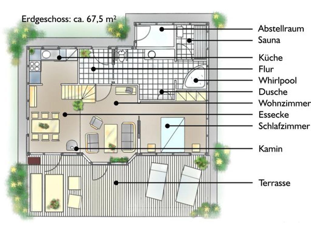 Ferienhaus mit 2 Schlafzimmern