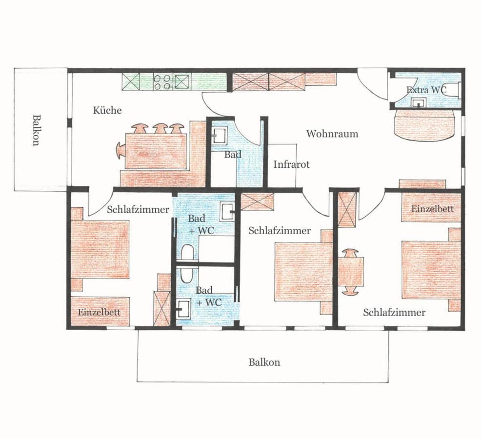 Apartment mit 3 Schlafzimmern