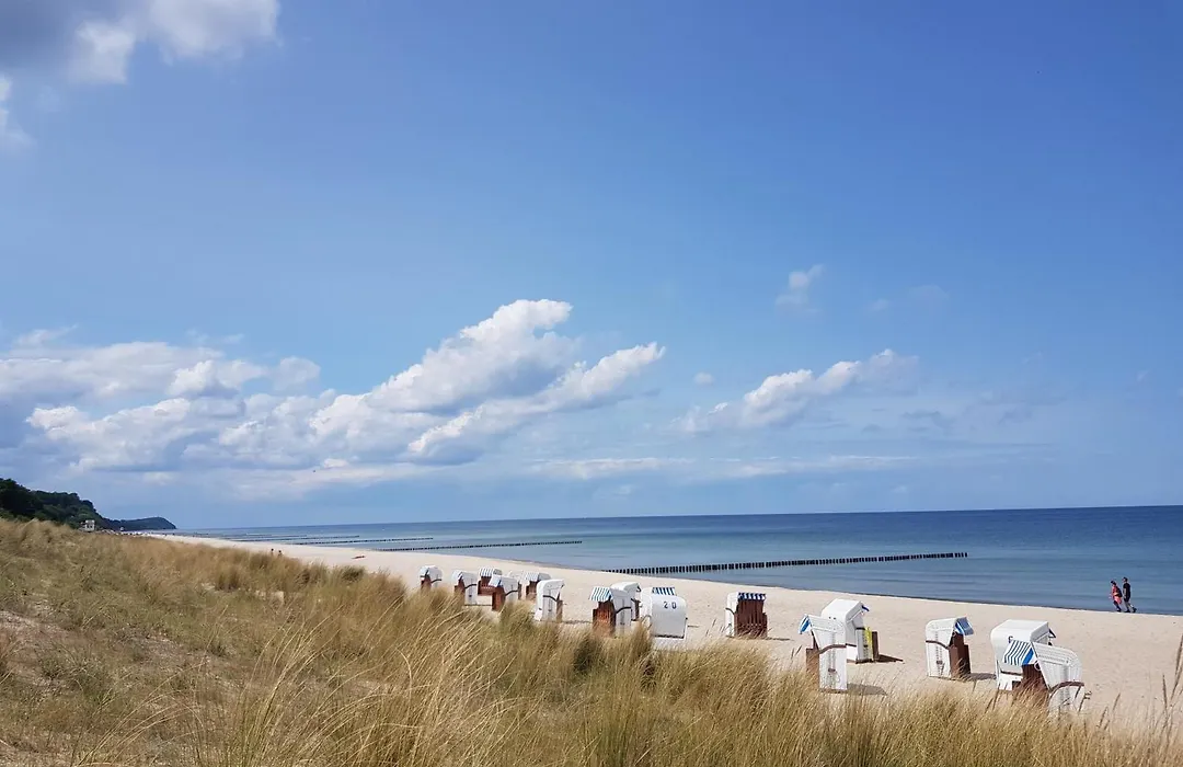 Blaues Strandhaus Hinter der Düne - Erste Reihe - Strand Ückeritz-1
