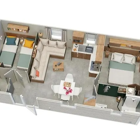 Mobilheim Herz Lauwersoog - Chalet Pampusplaat 03-3