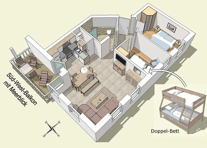 Ferienwohnungen Altmann - 4 Villa Bergfrieden Goehren 