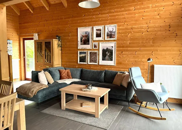 5 Sterne Ferienhaus Annika mit Kamin, Seeblick und großer Terrasse Rieden 