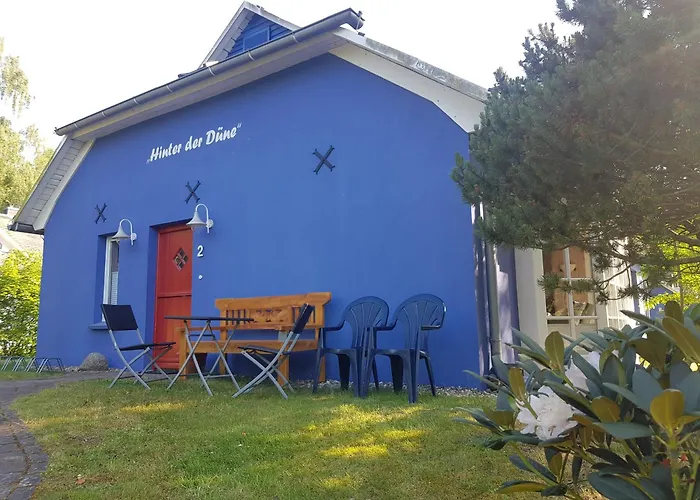 Blaues Strandhaus Hinter der Düne - Erste Reihe - Strand Ückeritz