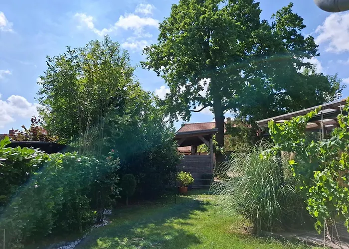 SeeZeit, Ferienhaus bis zu 6 Personen, 500 Meter zum Wasser, mit Garten Hüde