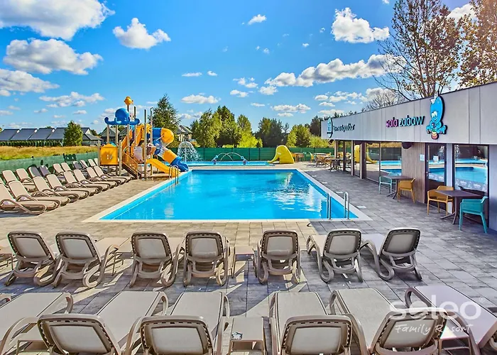 Soleo Family Resort - Domki W Rewalu 3 Min Od Morza - 3 Baseny, 5 Jacuzzi, Sauna, Animacje, Malpi Gaj, 3 Sale Zabaw, 4 Place Zabaw, 2 Restauracje