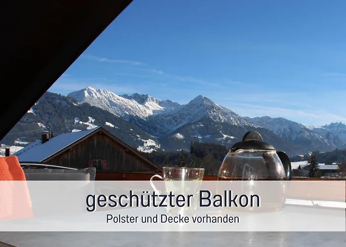 Biohof Burger, 3 sonnige Fewo, alle mit Balkon, Spielzimmer, Grillhütte, 7 km vor Oberstdorf Bolsterlang