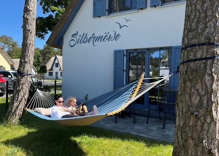 Ferienhaus Silbermöwe-136 qm mit Sauna, Kamin&2 Terrassen Zirchow