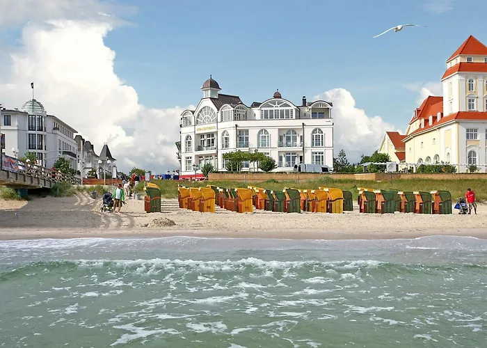 Strandschloss Binz - Penthouse Royal Beach mit Sauna, Kamin, Terrasse, Meerblick